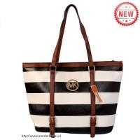 michael kors jet set striped reizen groot zwart wit bakken Nederland Site erax2256